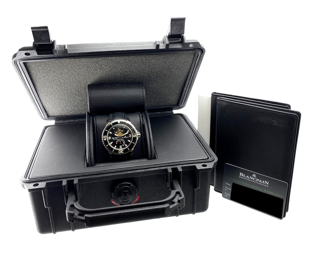 Blancpain Fifty Fathoms Tourbillon 5025 1530 52A Mens Watch Box Papers