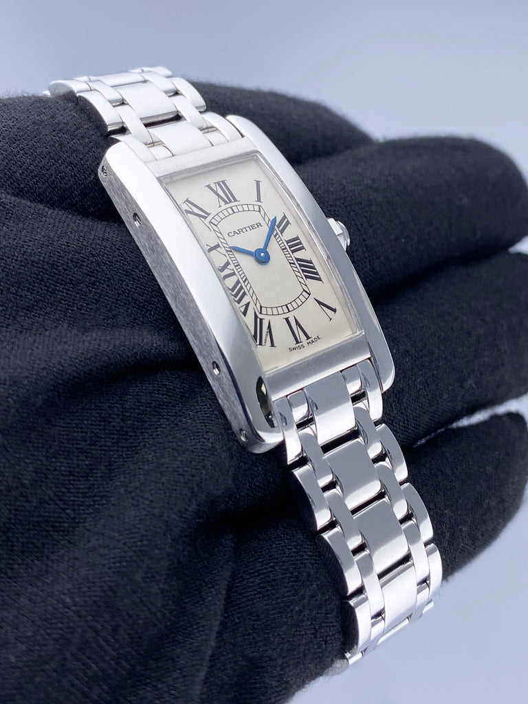 Cartier tank americaine ladies best sale