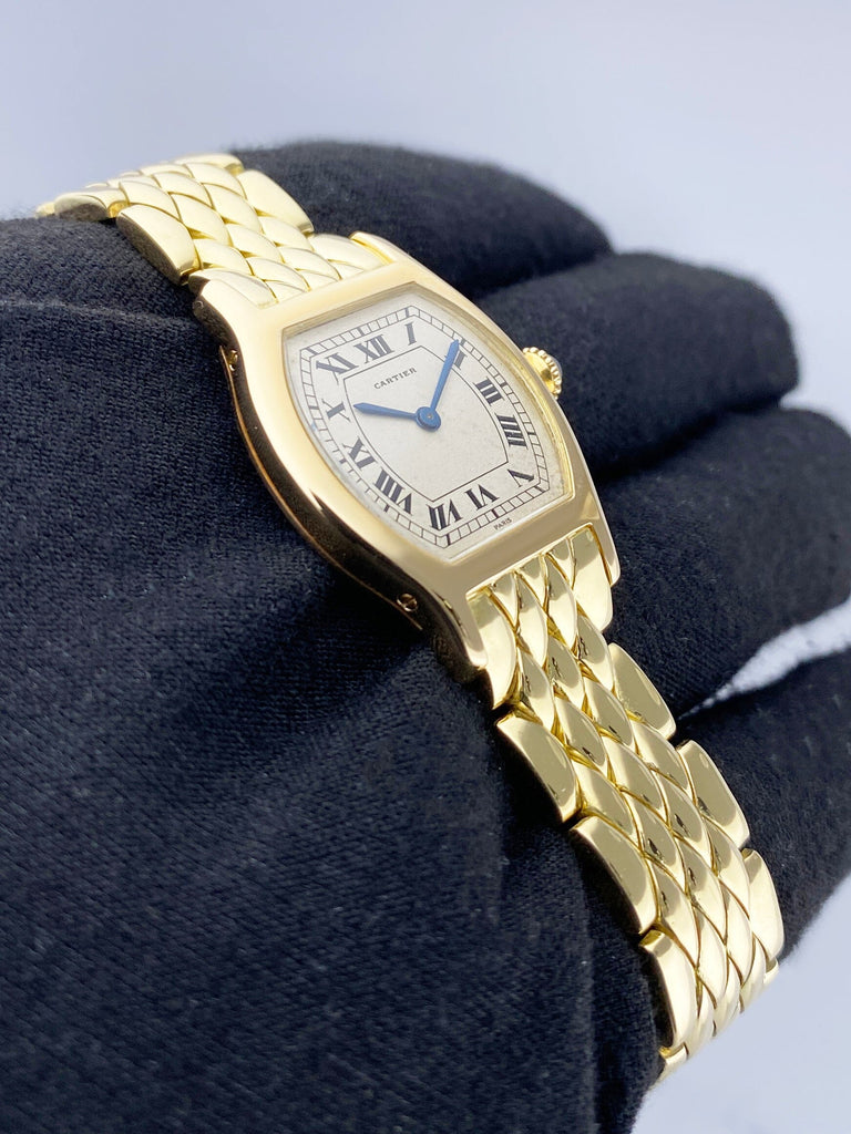 Cartier Tortue 18K Yellow Gold Ladies Watch