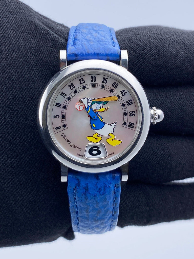 G rald Genta Retro Disney G.3612 Donald Duck MOP Dial Mens Watch Paper