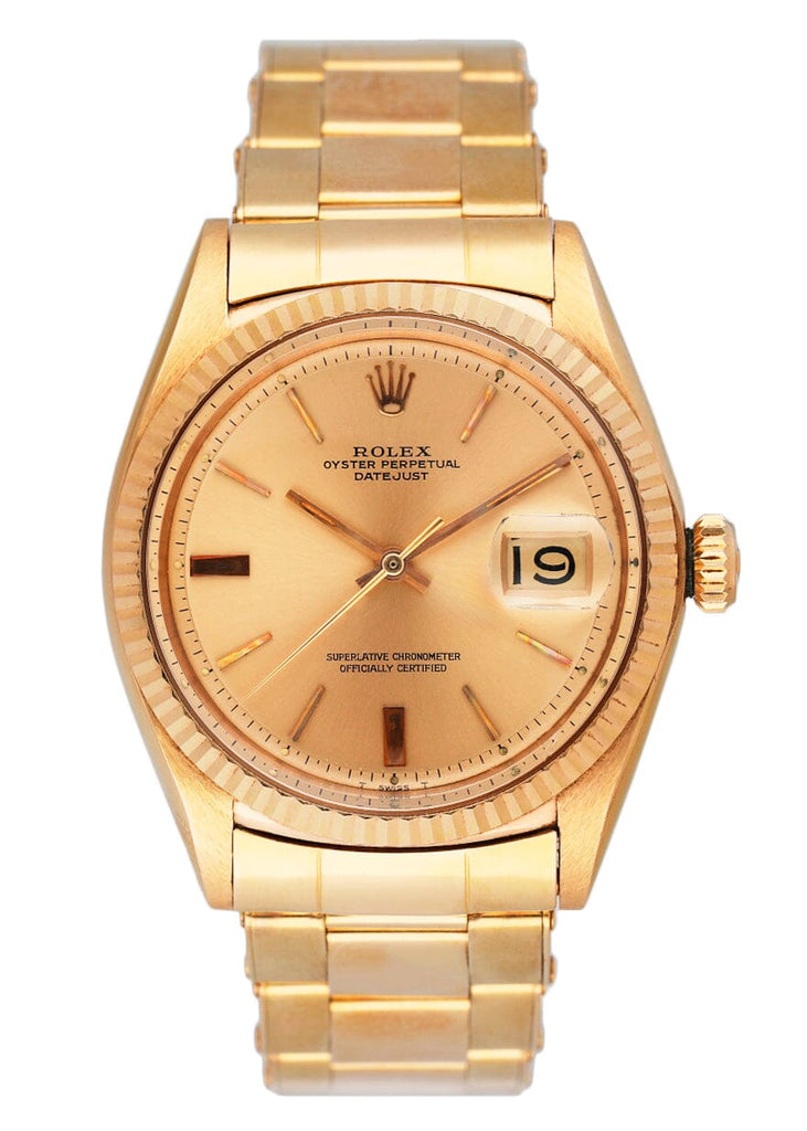 Mens gold rolex datejust best sale