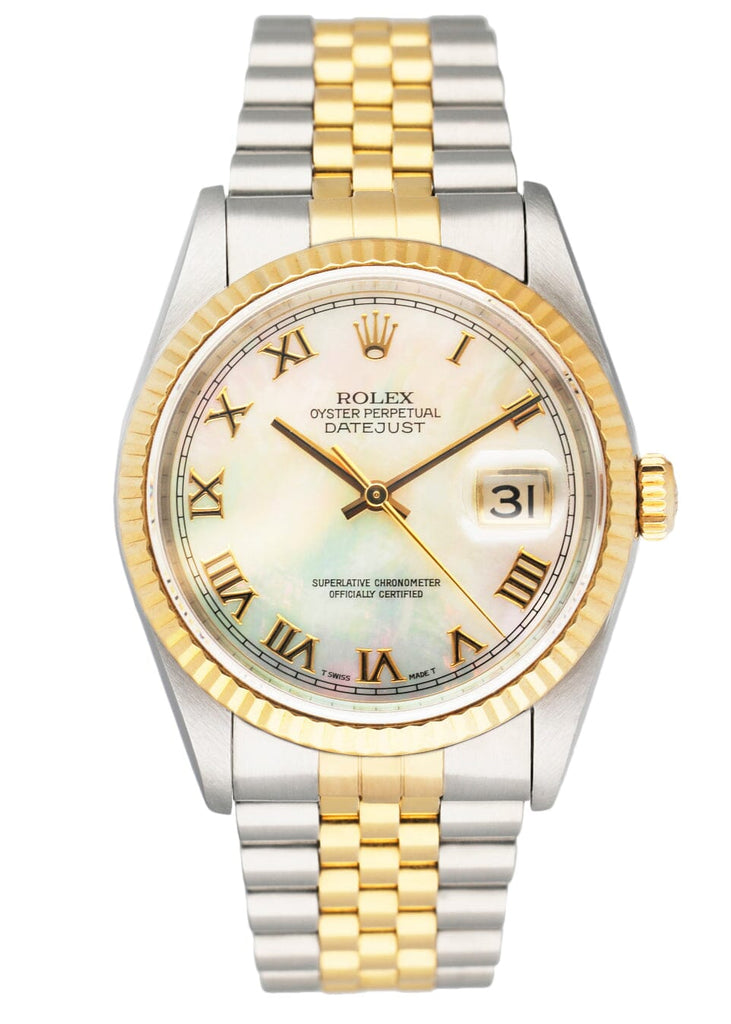 Rolex Datejust 16233 Mother Of Pearl Dial Mens Watch