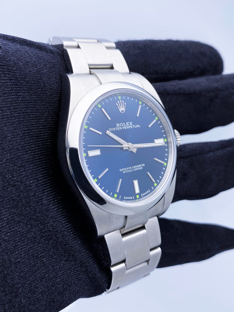 Rolex 114300 blue sale