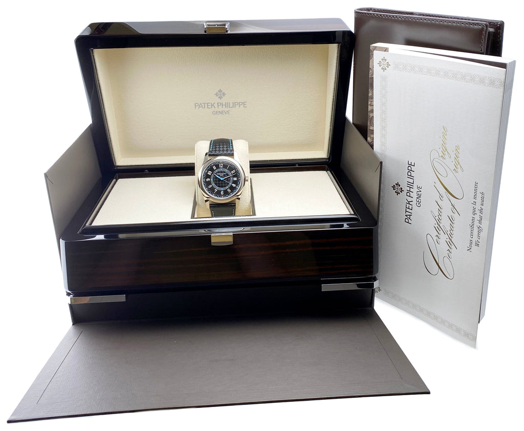 Patek Philippe Calatrava 6007G 011 Blue Mens Watch Box Papers