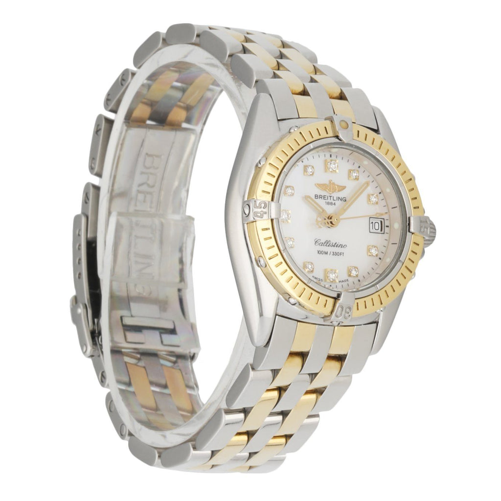 Breitling Callistino D72345 Diamond Dial Ladies Watch