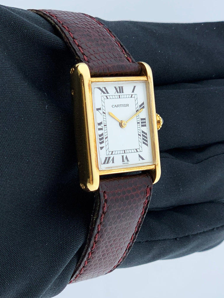 Cartier Tank Louis 78086 18kt Yellow Gold Mechanical Movement