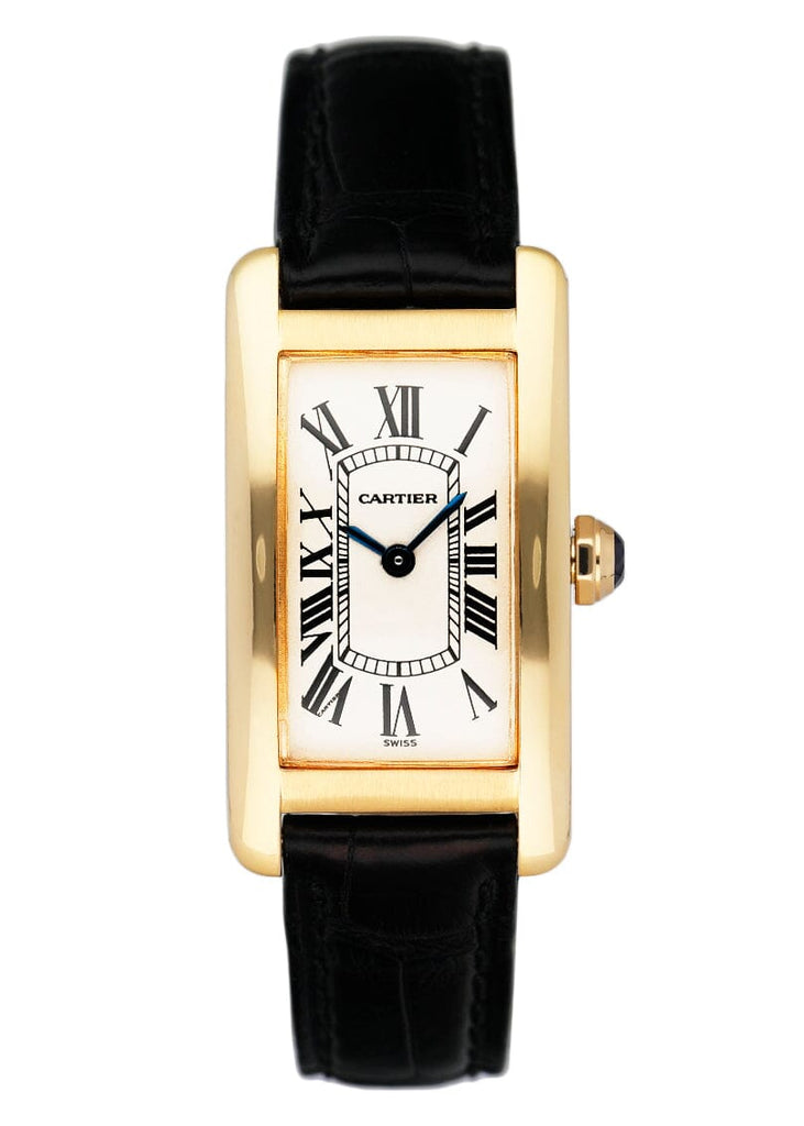 Cartier Tank Americaine W2601556 Yellow Gold Ladies Watch