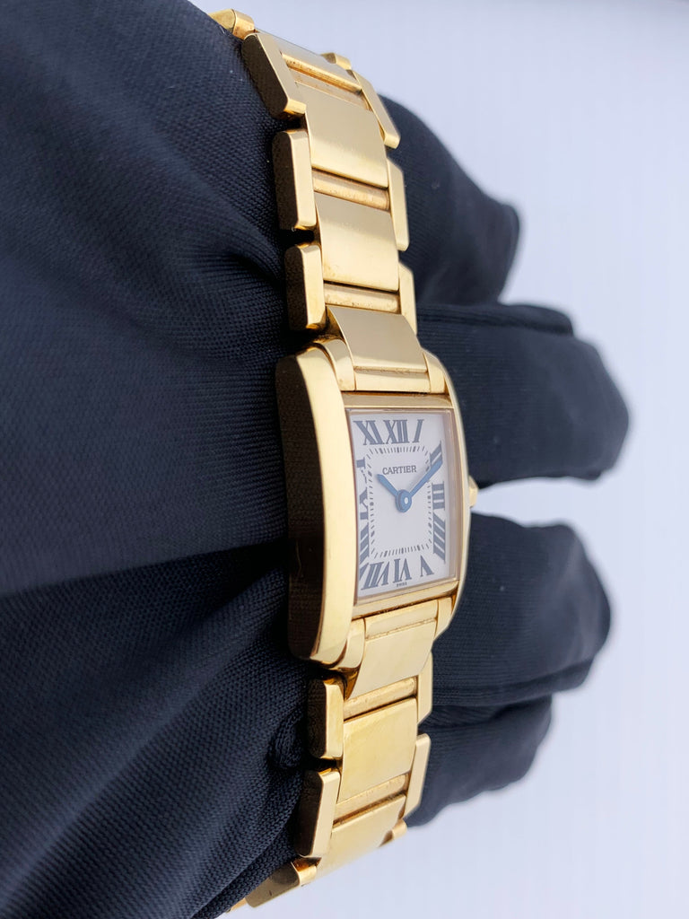 Cartier Tank Française - Vintage 18k Yellow Gold Ladies' Watch - Ref. 1820  - Serviced by Cartier