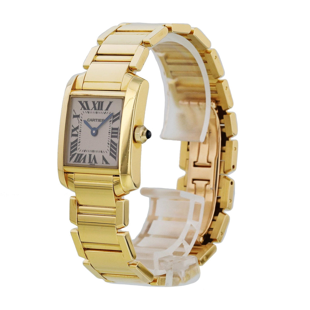 Cartier Tank Française - Vintage 18k Yellow Gold Ladies' Watch - Ref. 1820  - Serviced by Cartier
