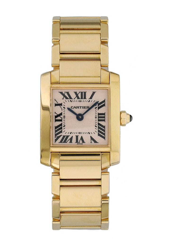 Cartier Tank Française - Vintage 18k Yellow Gold Ladies' Watch - Ref. 1820  - Serviced by Cartier