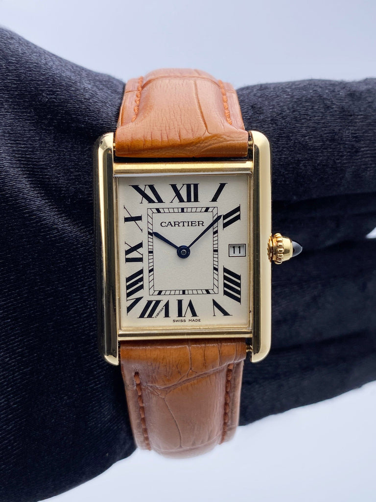 Cartier Men's W1529756 Tank Louis 18kt Yellow Gold Watch