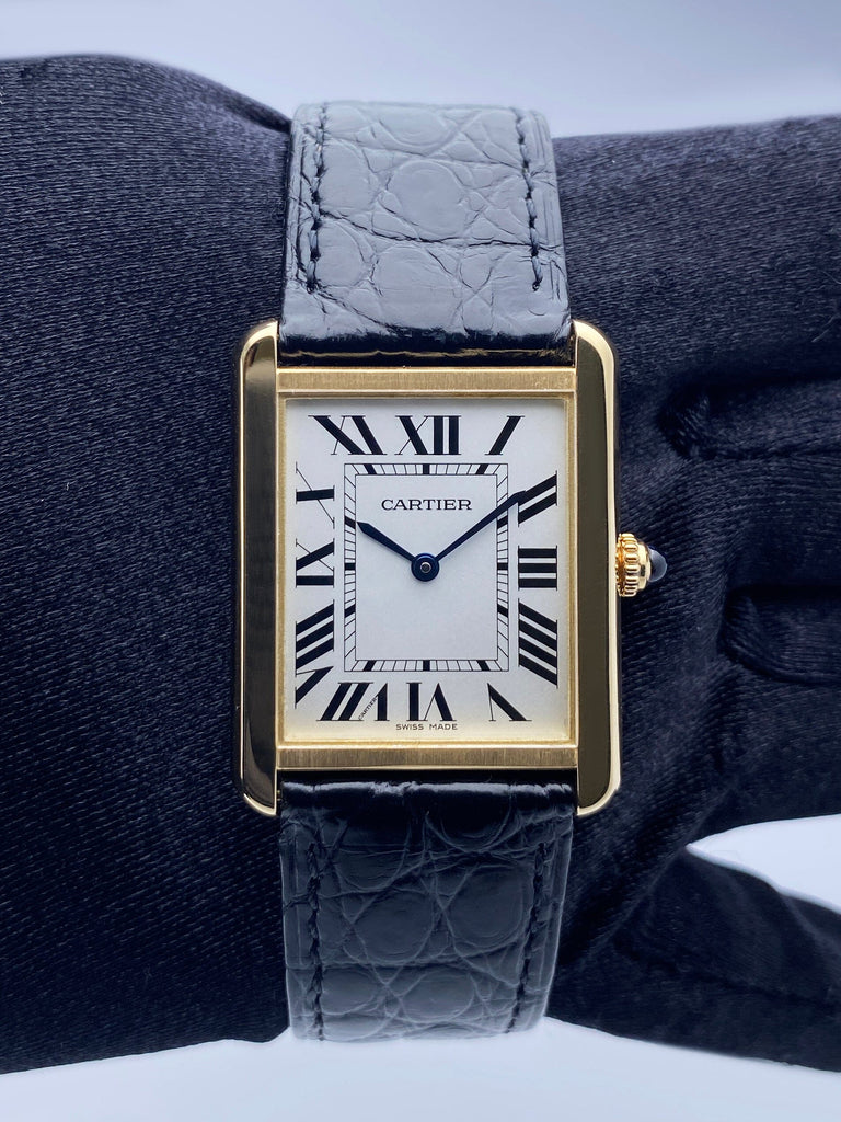 Cartier tank clearance solo yellow gold