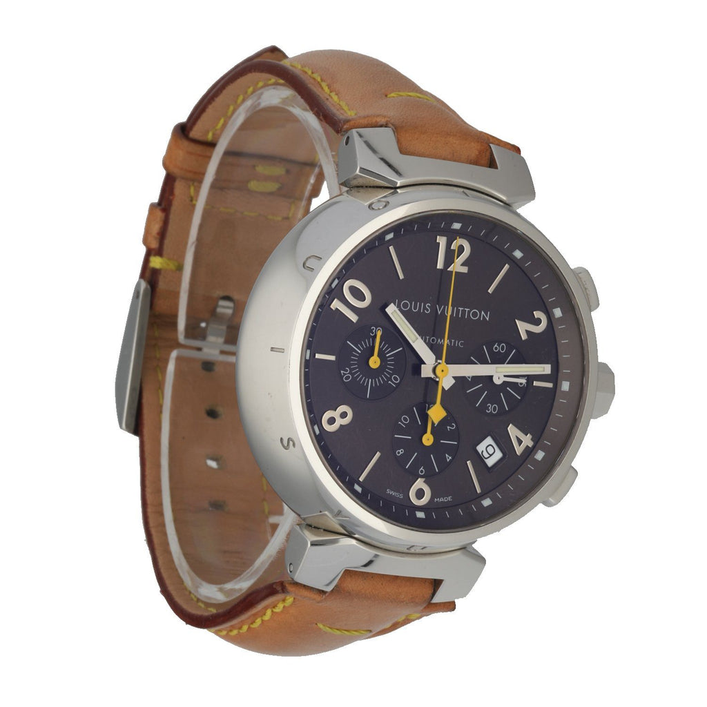 Used Louis Vuitton tambour chronograph Q1121 watch ($2,579) for