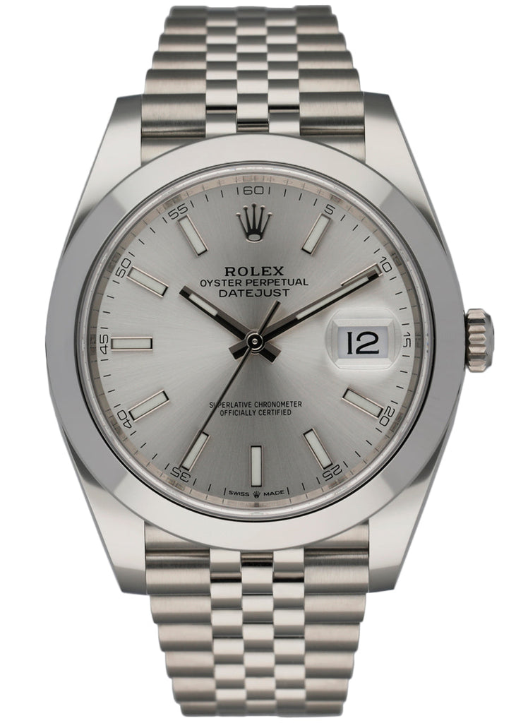 Rolex oyster perpetual datejust top stainless steel 41mm mens watch