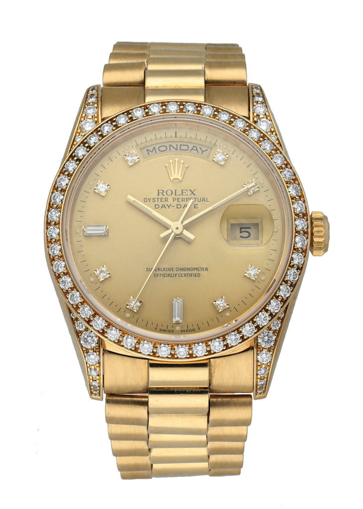 Rolex Day Date President 18338 Diamond Dial Bezel Men s Watch