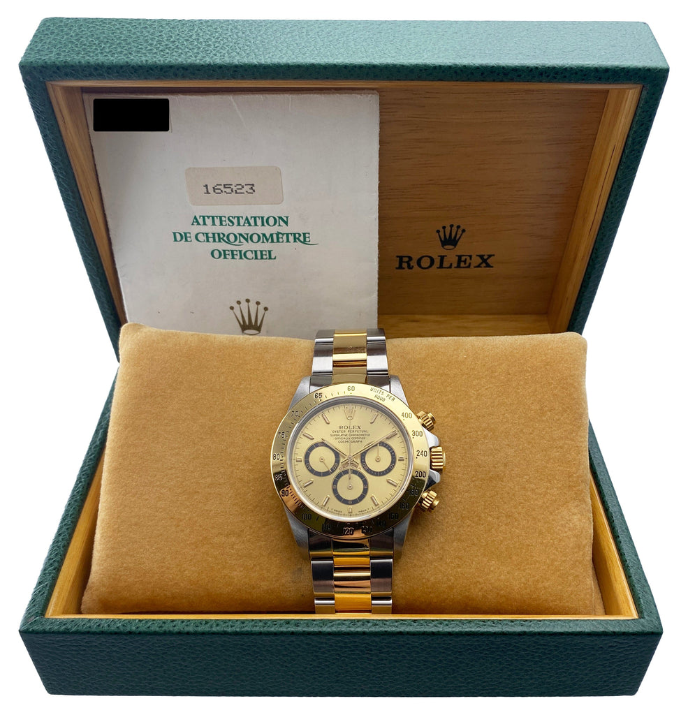 Rolex Daytona 16523 Zenith Mens Watch Box Papers