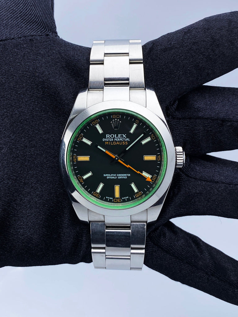 Mens rolex milgauss best sale