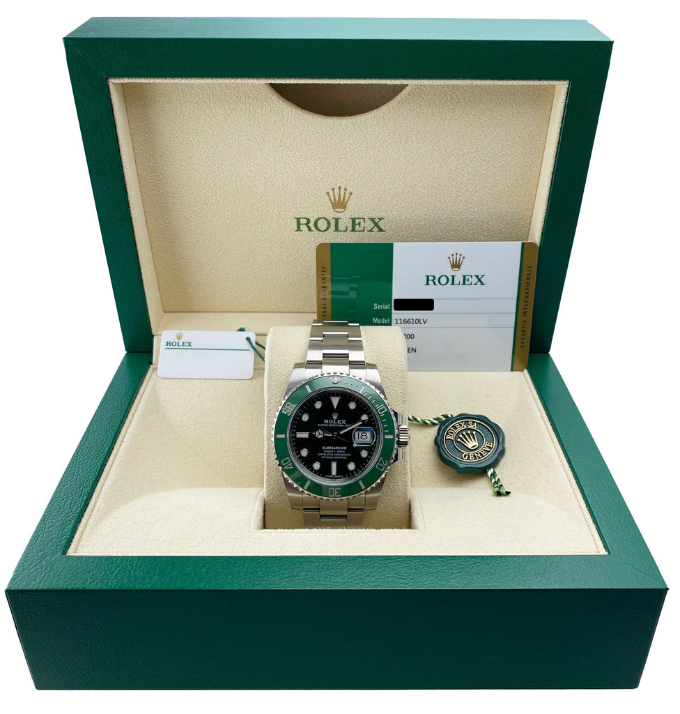 Rolex Submariner Hulk 116610LV Men's Luxury Watch