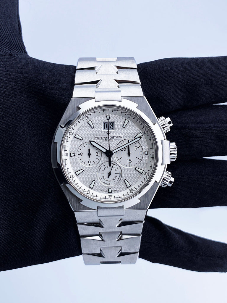 Vacheron Constantin Overseas Chronograph white dial - Perfect condition -  serviced - with box 49150 » Monacowatch