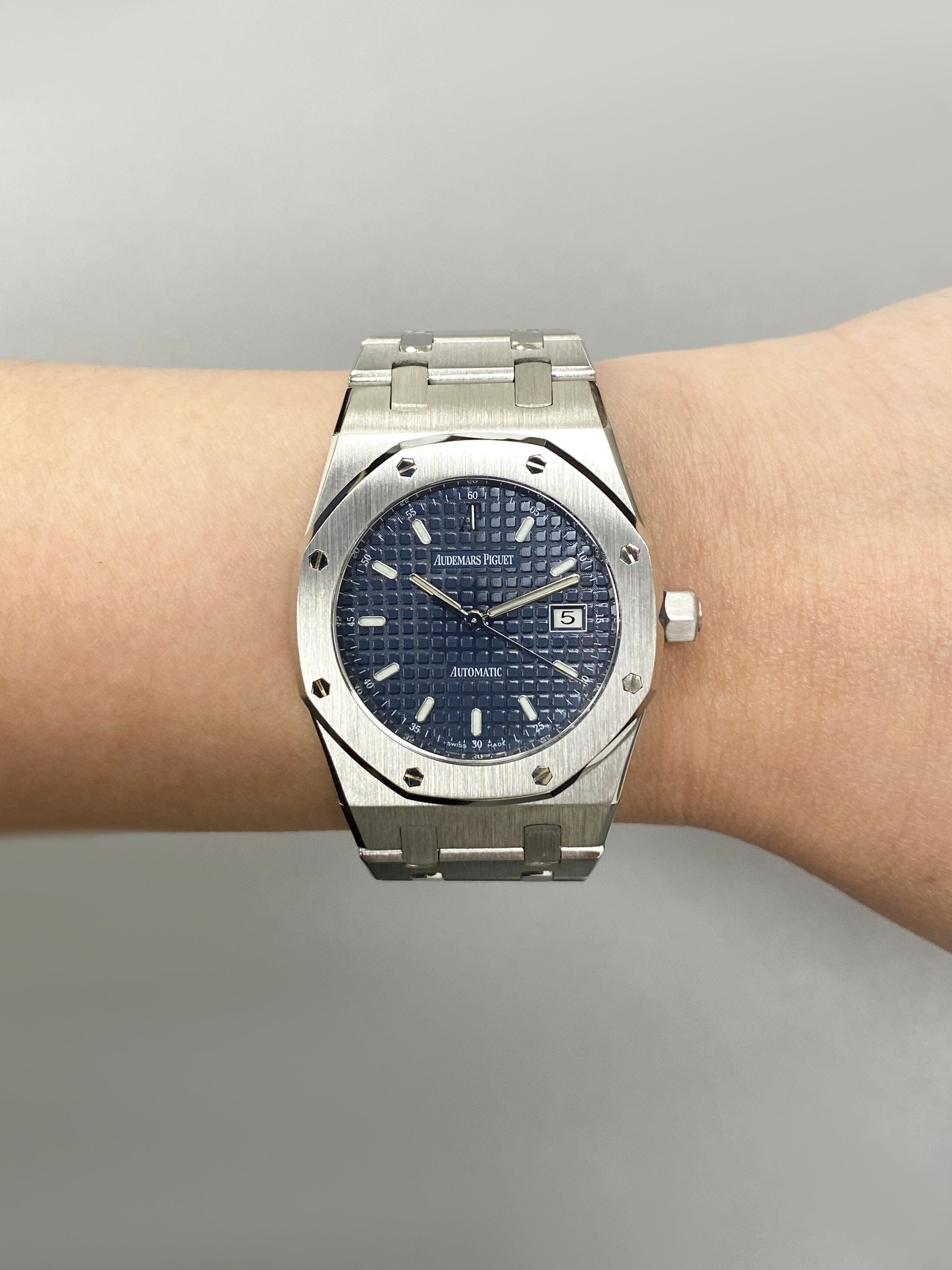 Audemars Piguet 15000ST Blue Dial Stainless Steel Ladies Watch