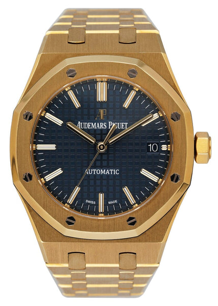 Audemars Piguet Royal Oak 15450BA Blue Dial 18K Yellow Gold