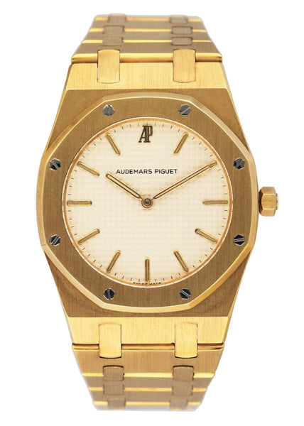 Audemars Piguet Royal Oak Cream Dial 18K Yellow Gold Ladies