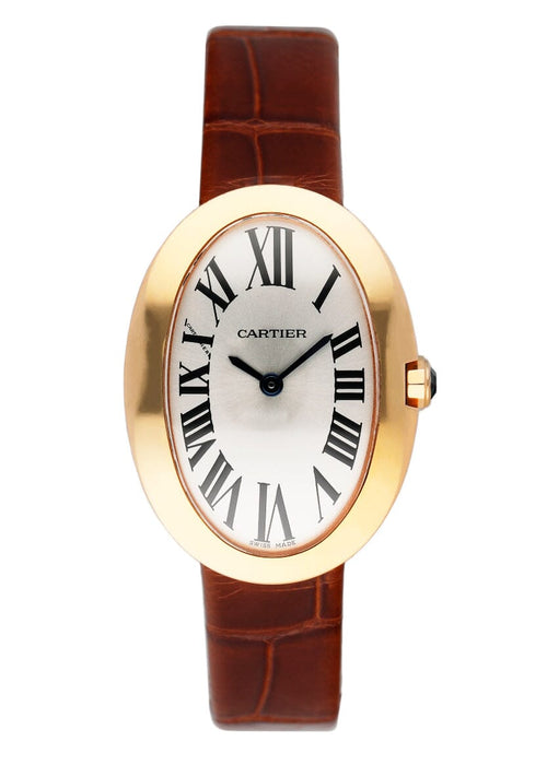 Cartier Baignoire W8000007 18K Rose Gold Women's Watch