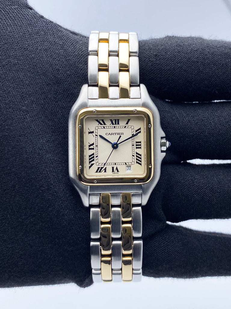 Cartier Panthere 83949 Two Rows Midsize Ladies Watch Box Papers