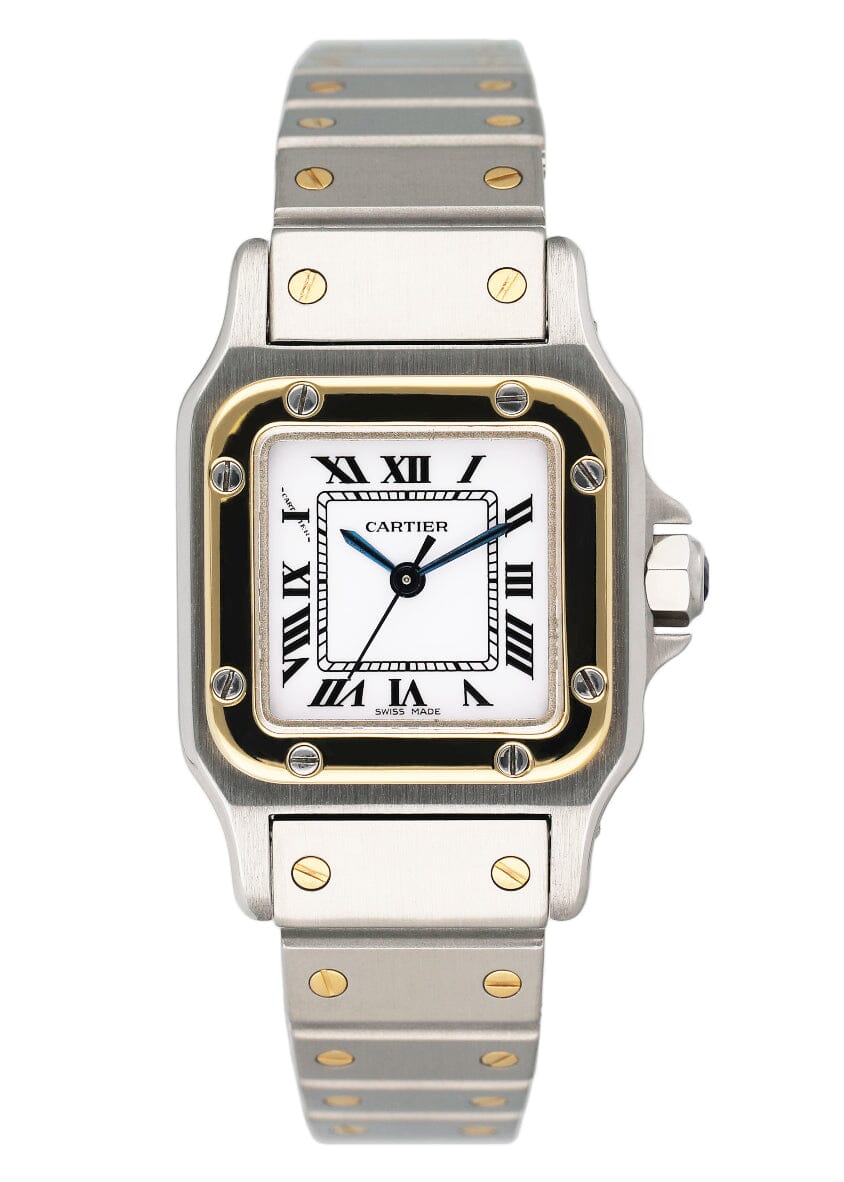 Cartier 18k yellow gold santos watch new arrivals