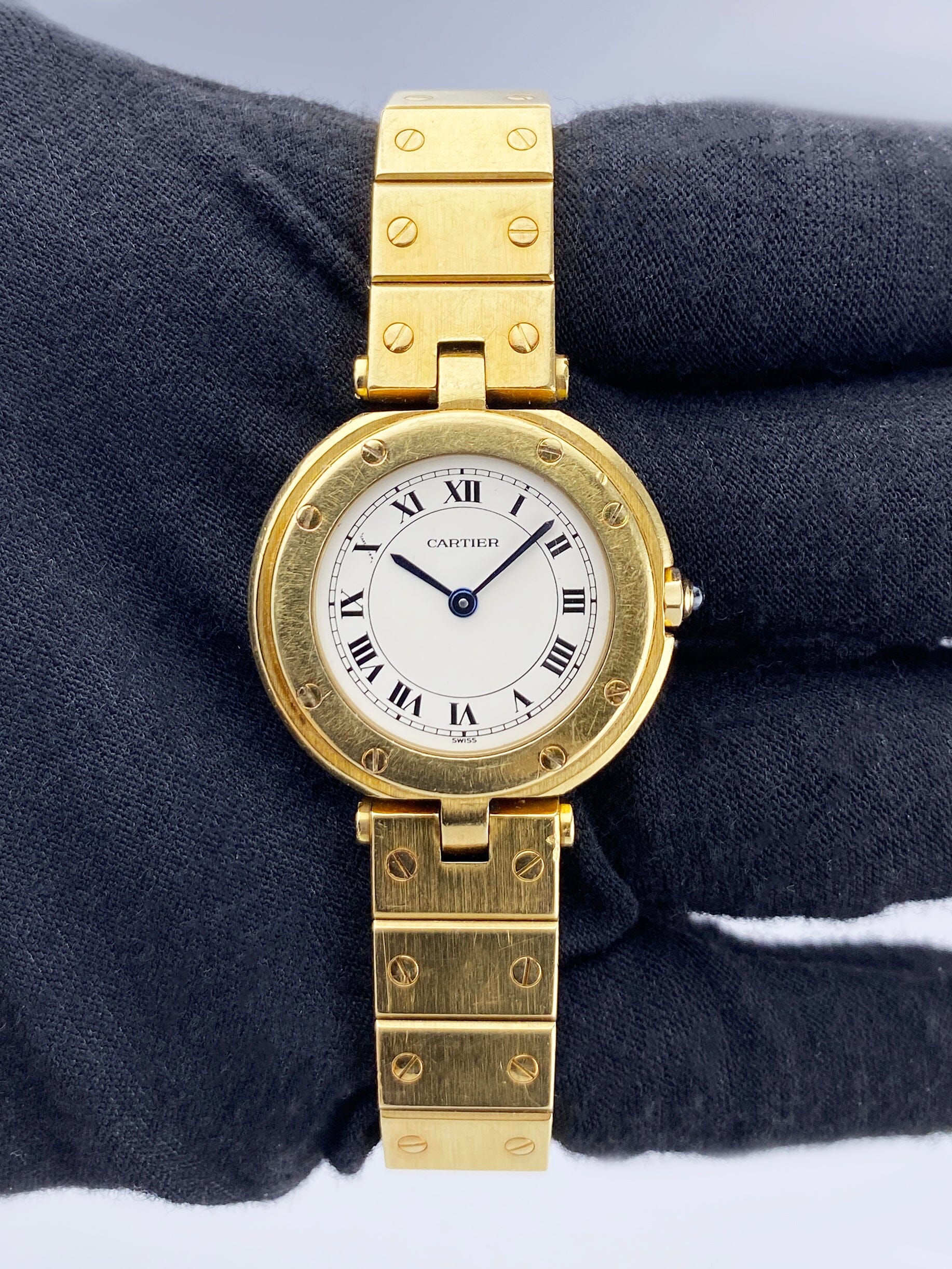 Cartier Santos Vendome 84738788 18K Yellow Gold Ladies Watch