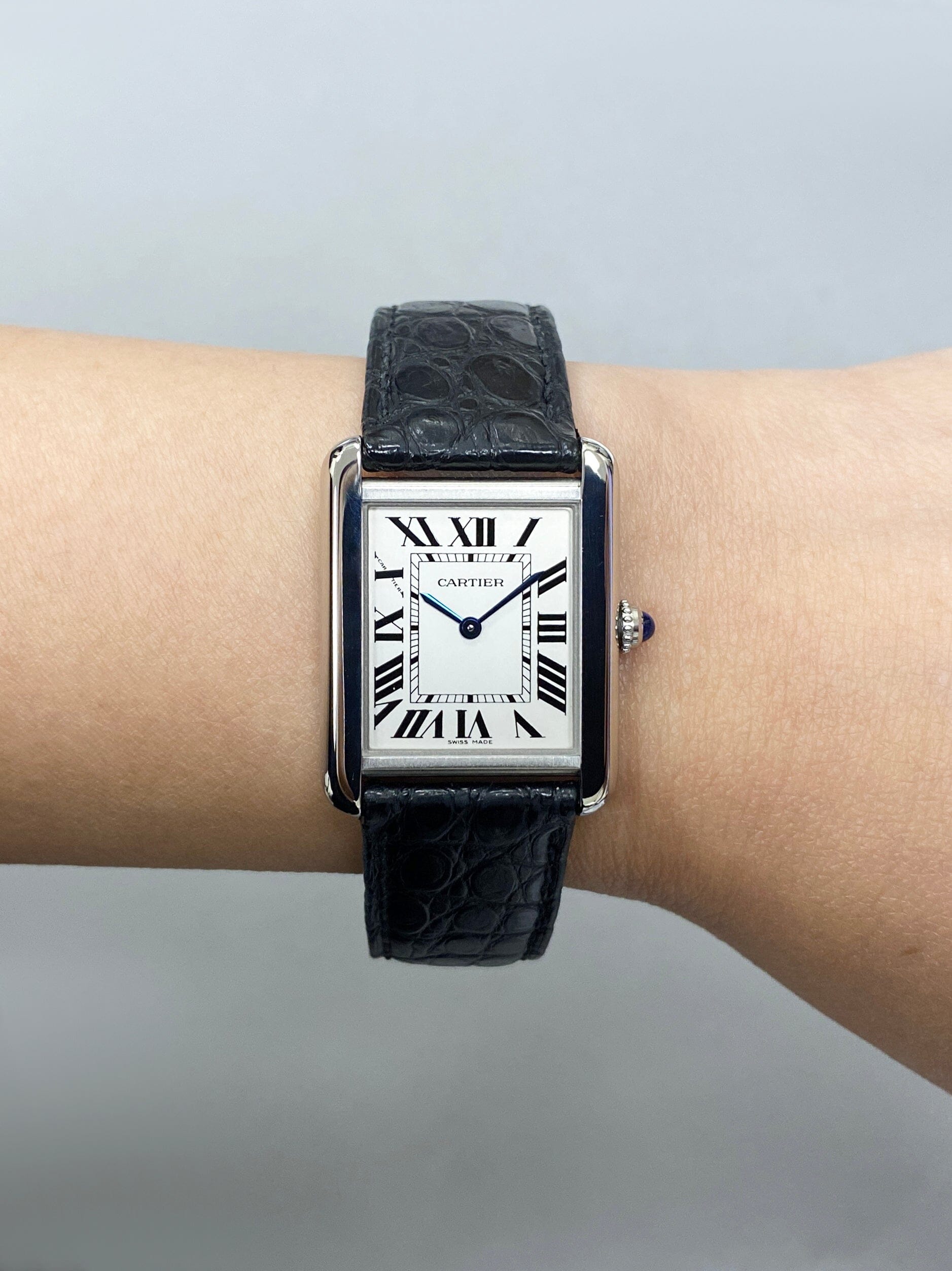 Cartier tank solo silver hotsell