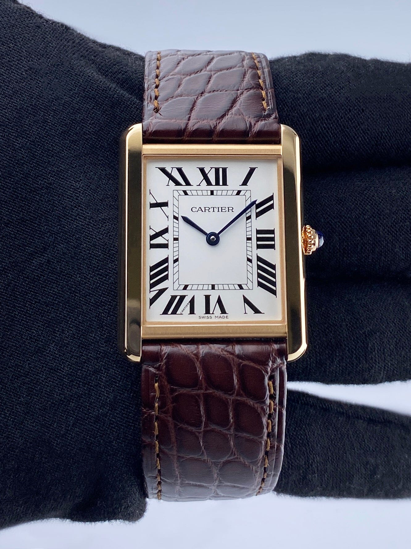 Cartier rose gold mens watch best sale