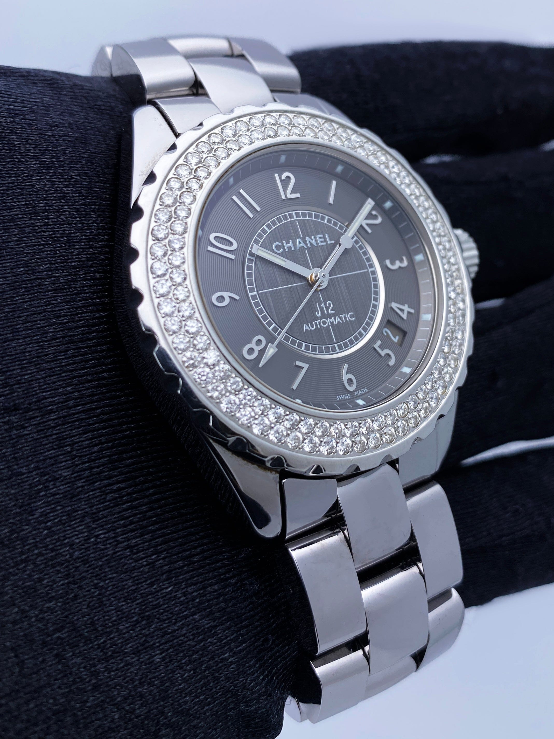 Chanel j12 diamond watch price best sale