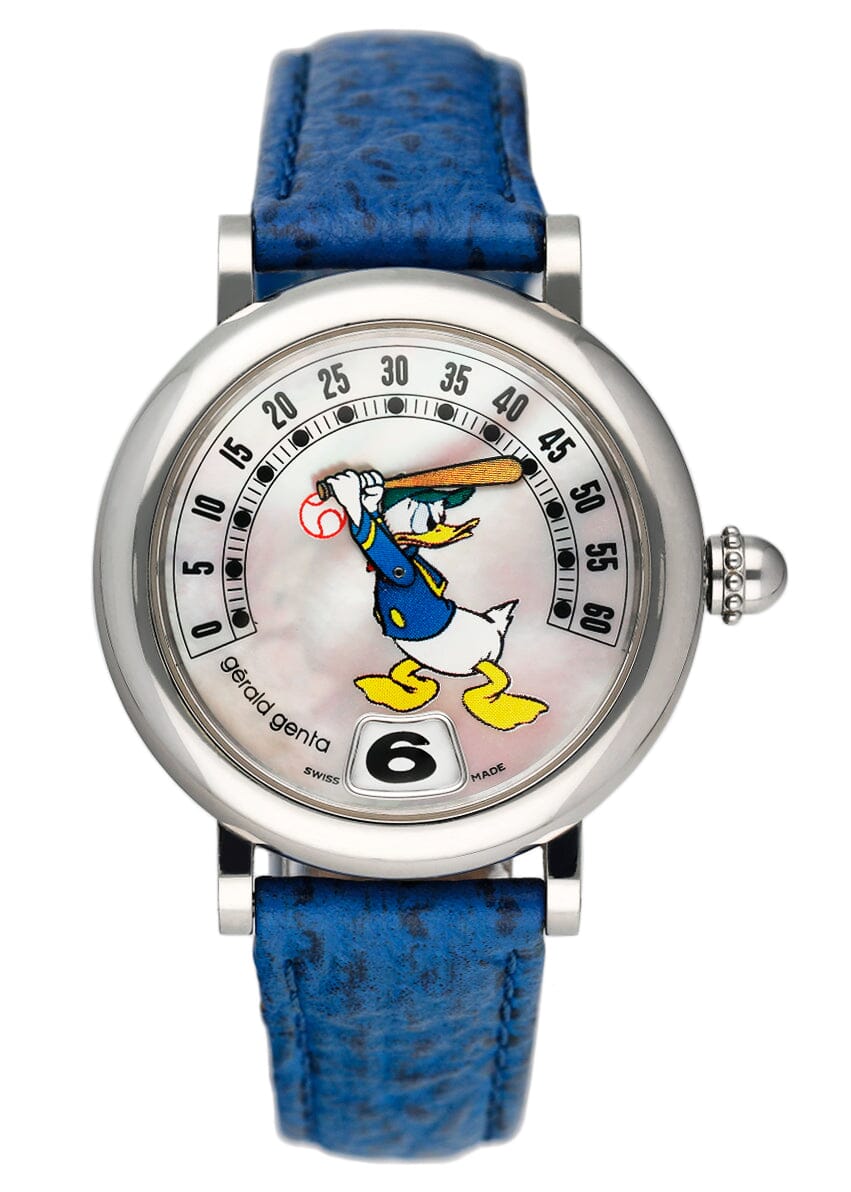 G rald Genta Retro Disney G.3612 Donald Duck MOP Dial Mens Watch Paper