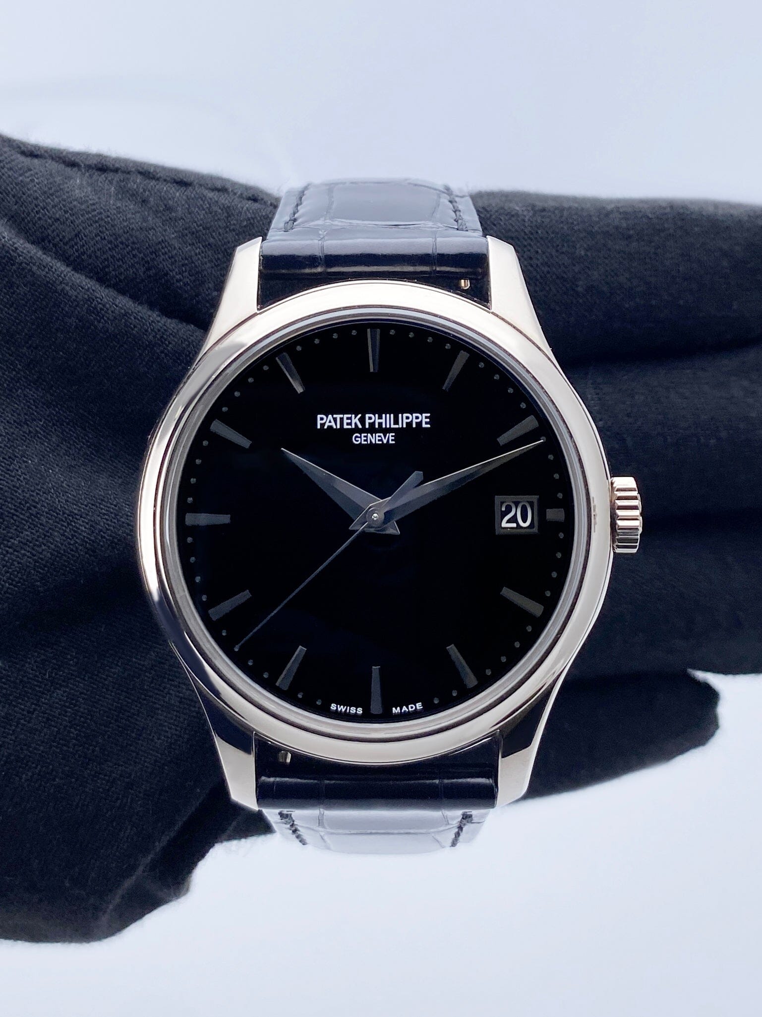 Patek calatrava black dial hotsell