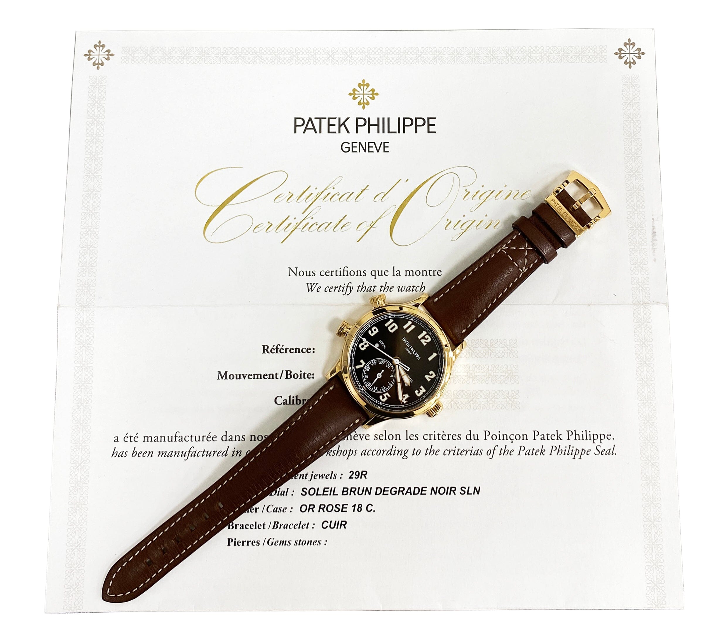 Patek philippe pilot rose gold best sale