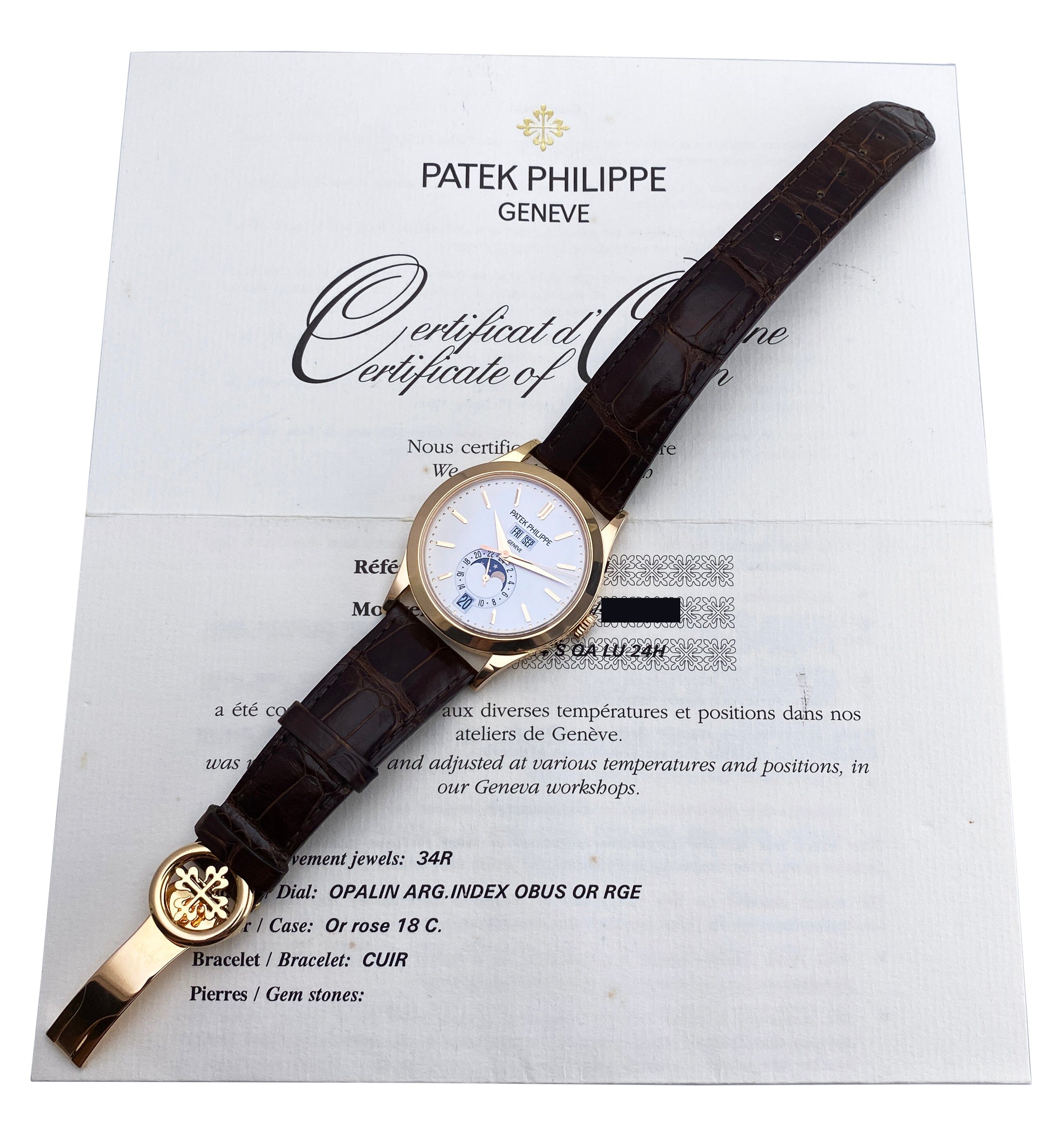 Patek Philippe Complications 5396R Silver Dial Mens Watch Box Papers