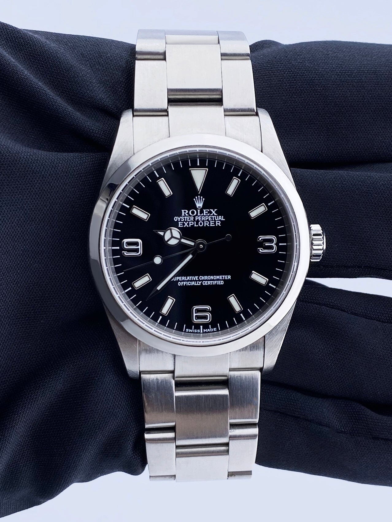 Rolex Explorer 114270 Black Dial Stainless Steel Mens Watch