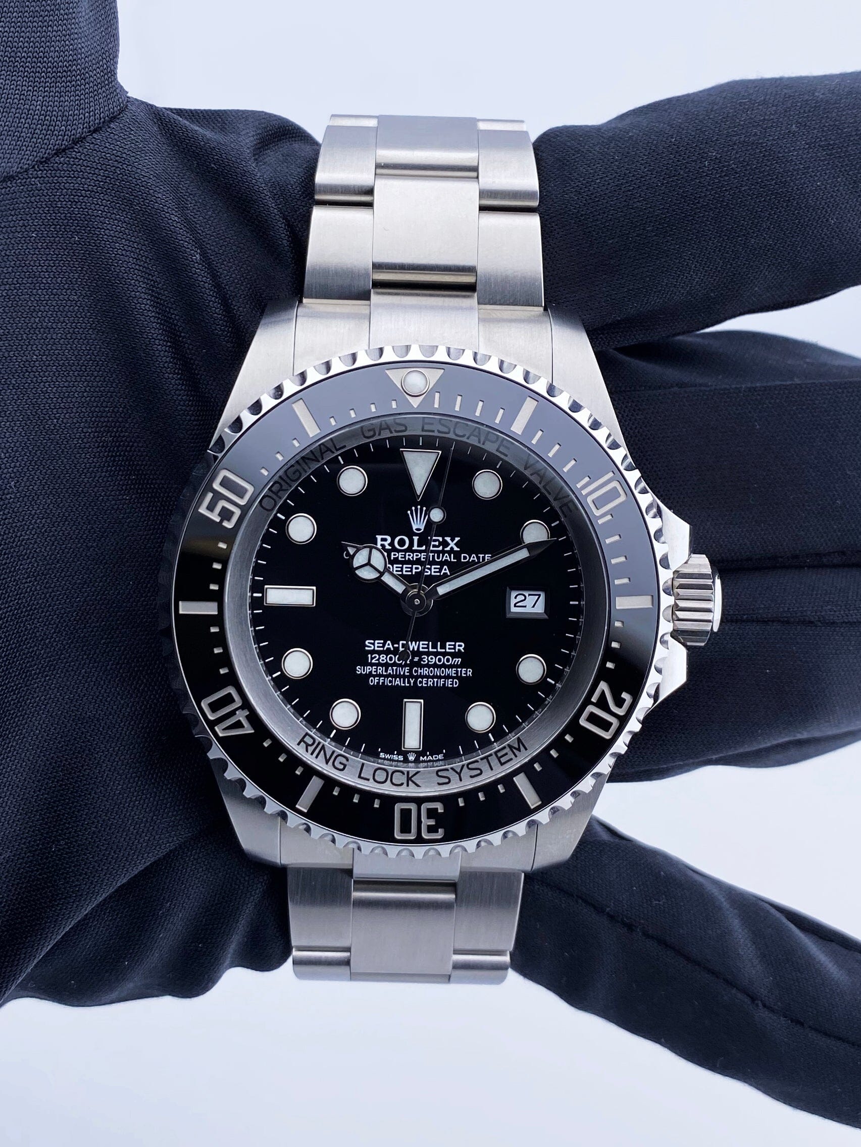 Rolex Oyster Deepsea 126660 Black Dial Mens Watch Box Papers