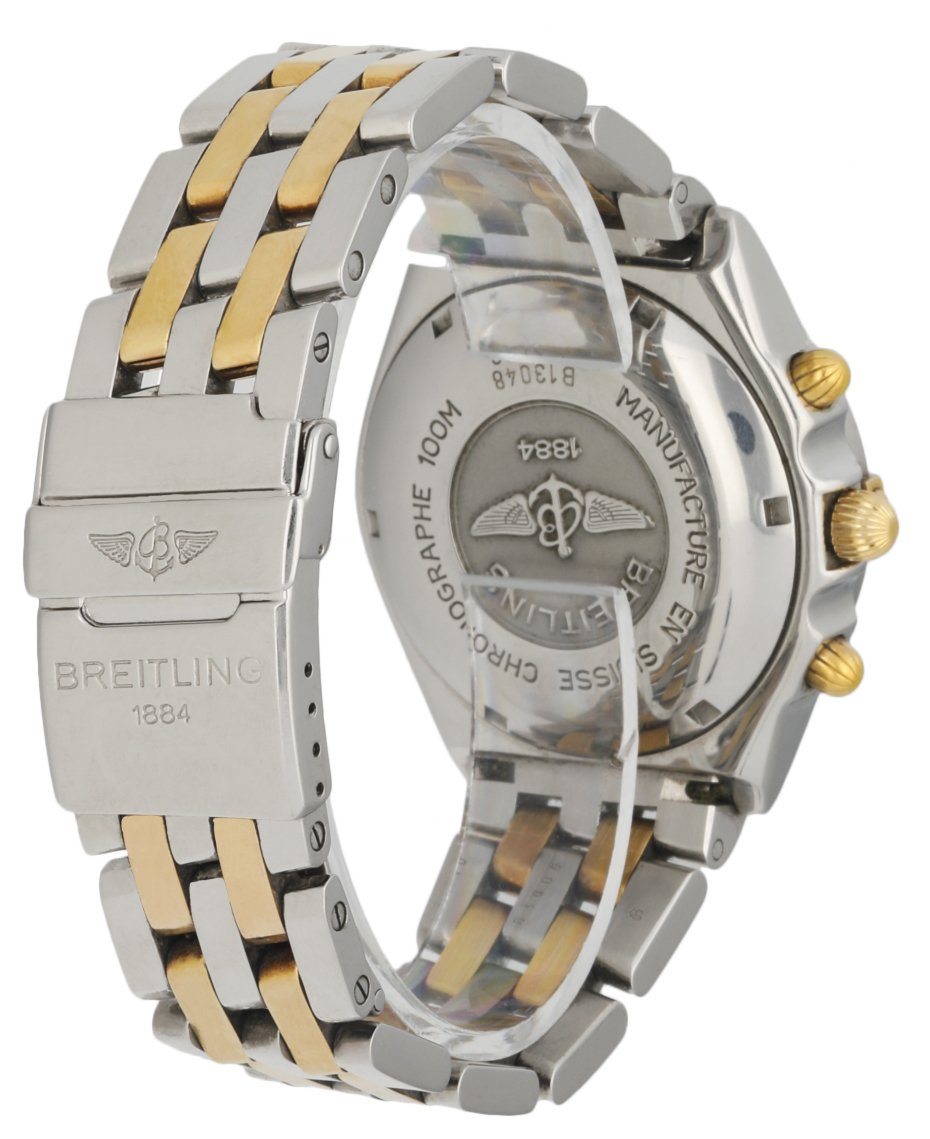 Breitling stainless steel back chronographe 100m b13048 price best sale