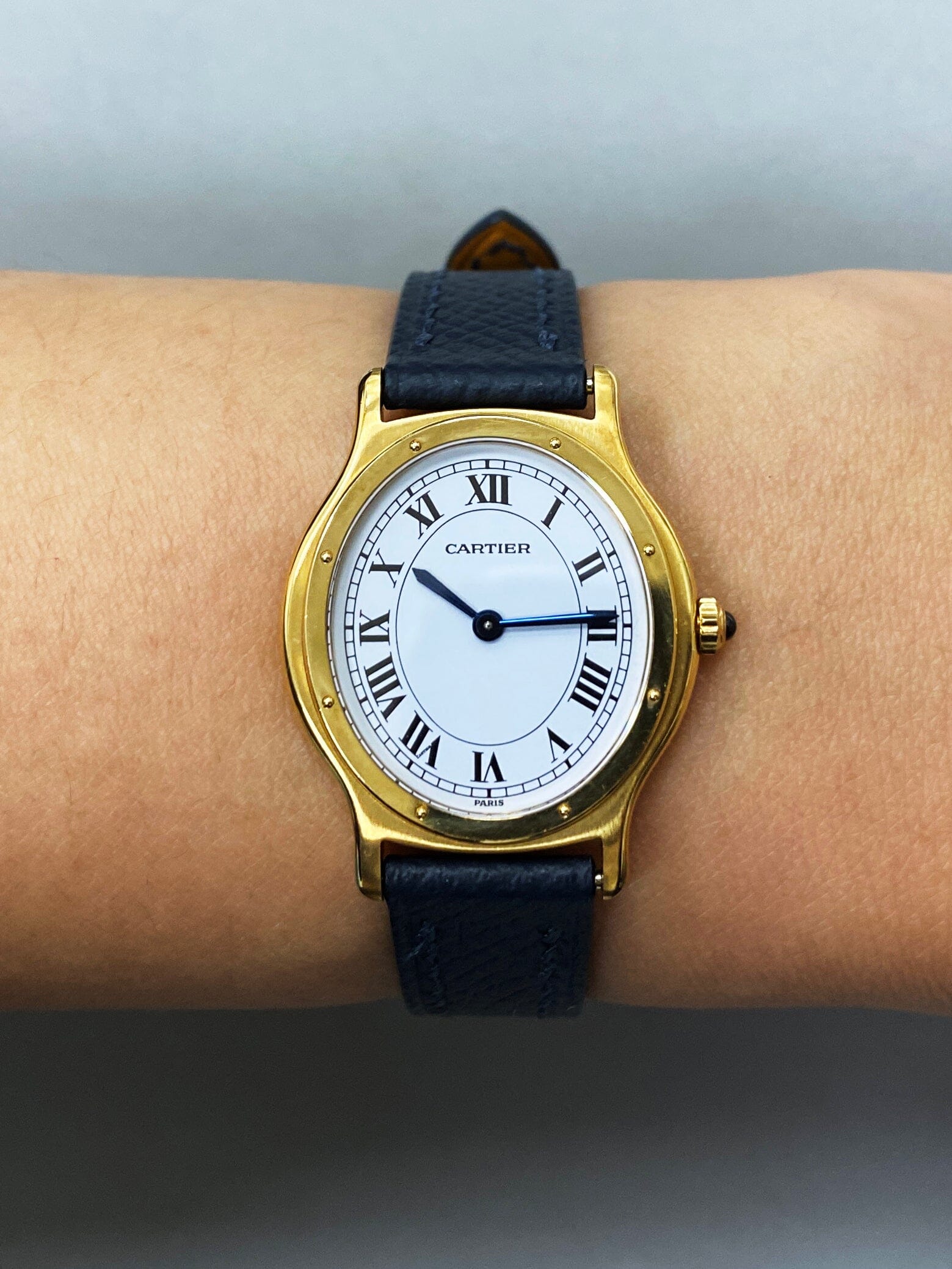 Cartier Arcade 9605 Paris Dial 18K Yellow Gold Ladies Watch