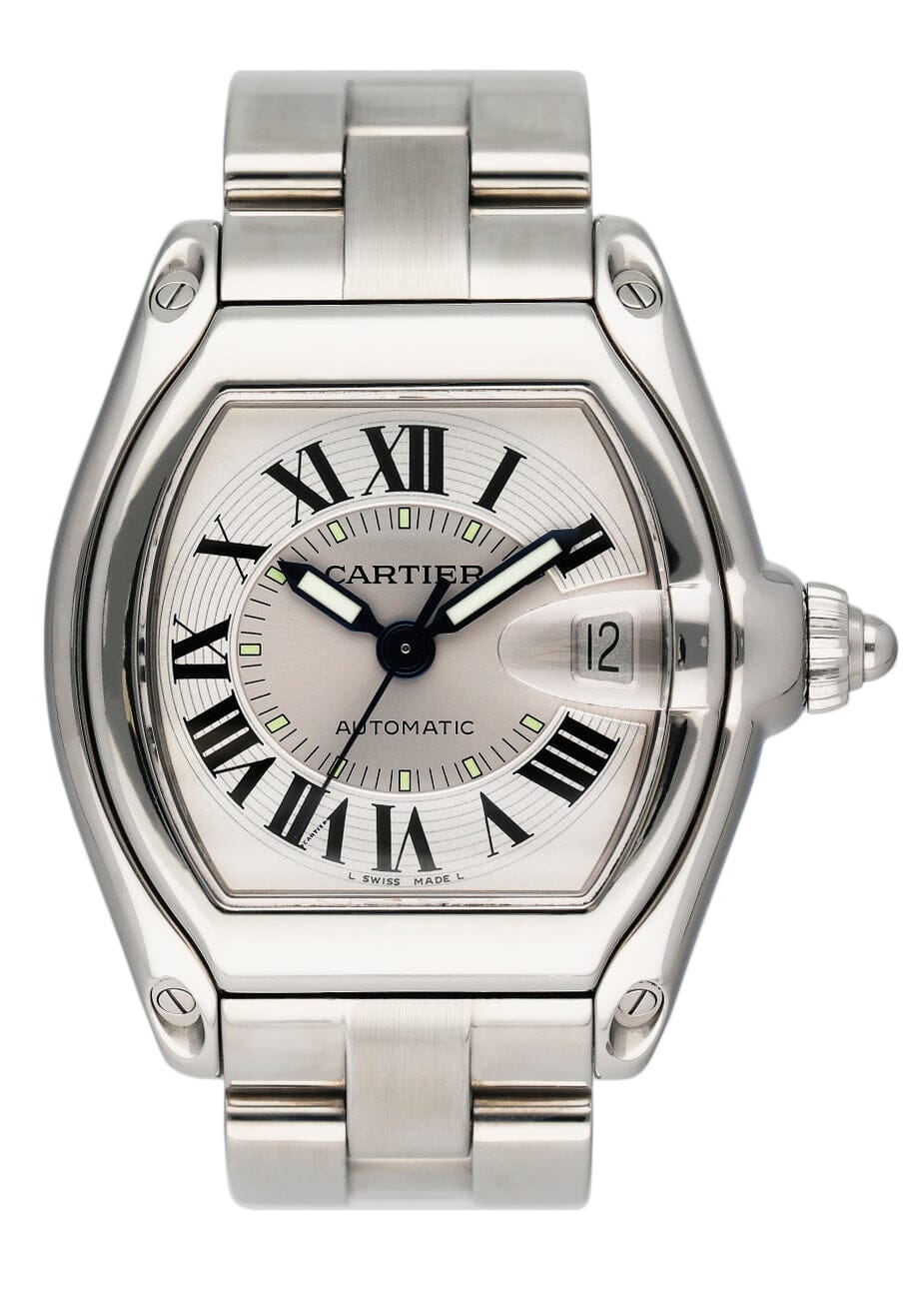 Cartier Roadster W62000V3 Stainless Steel Mens Watch