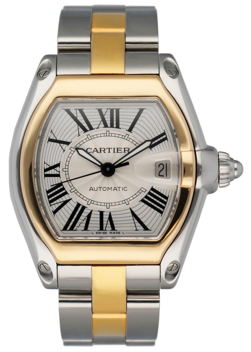 Cartier roadster clearance two tone mens