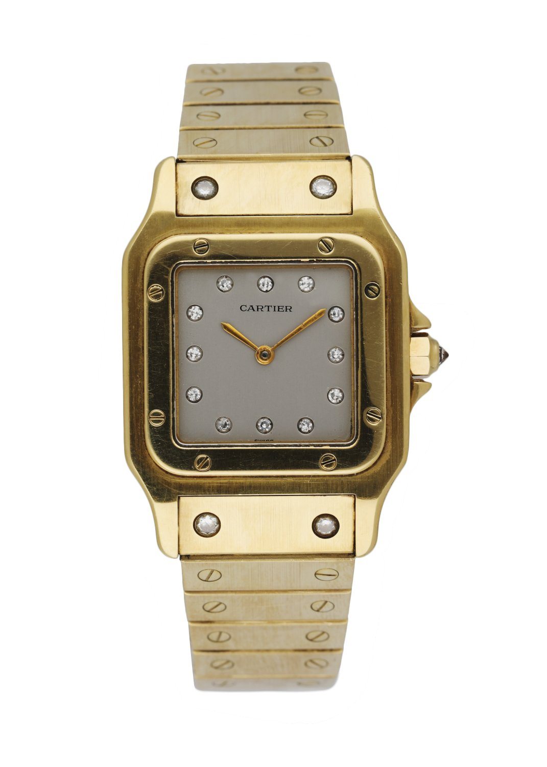 Cartier santos galbee discount gold