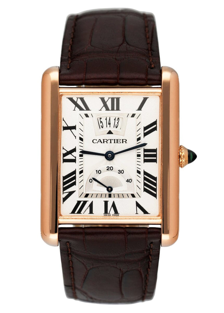 Cartier Tank Louis XL W1560003 18K Rose Gold Mens Watch