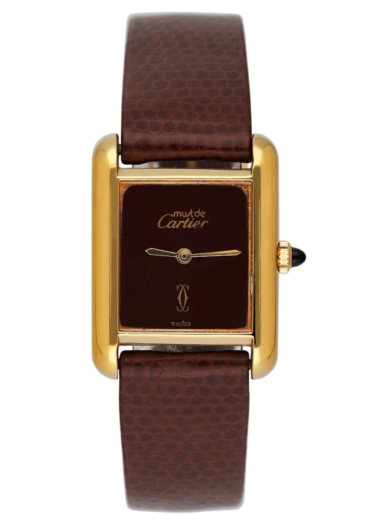 The Black Dial, Yellow Gold Cartier Tank Is A Must See