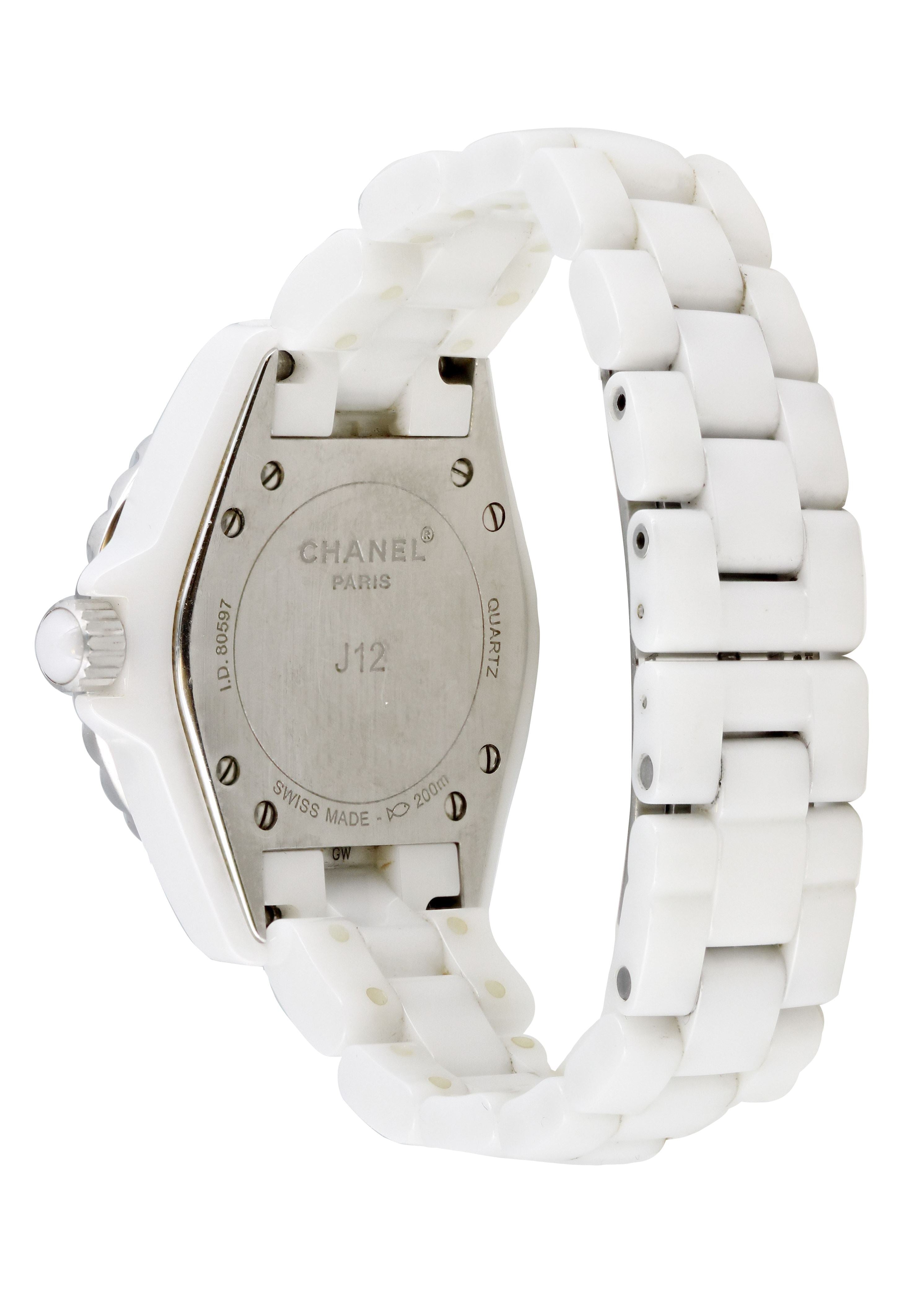 Chanel J12 H0968 Diamond Dial Ceramic Ladies Watch