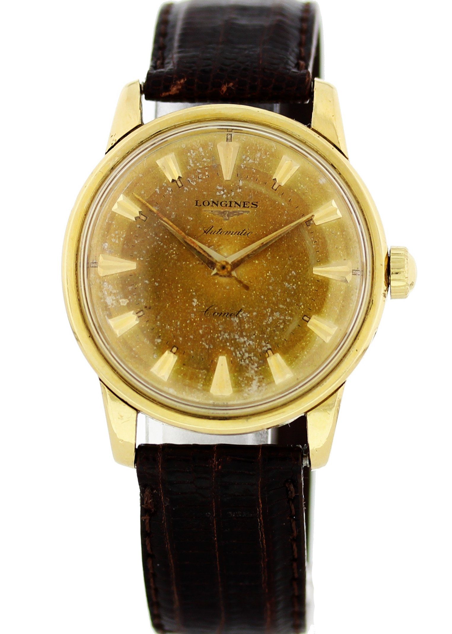 Longines automatic hot sale 18k gold