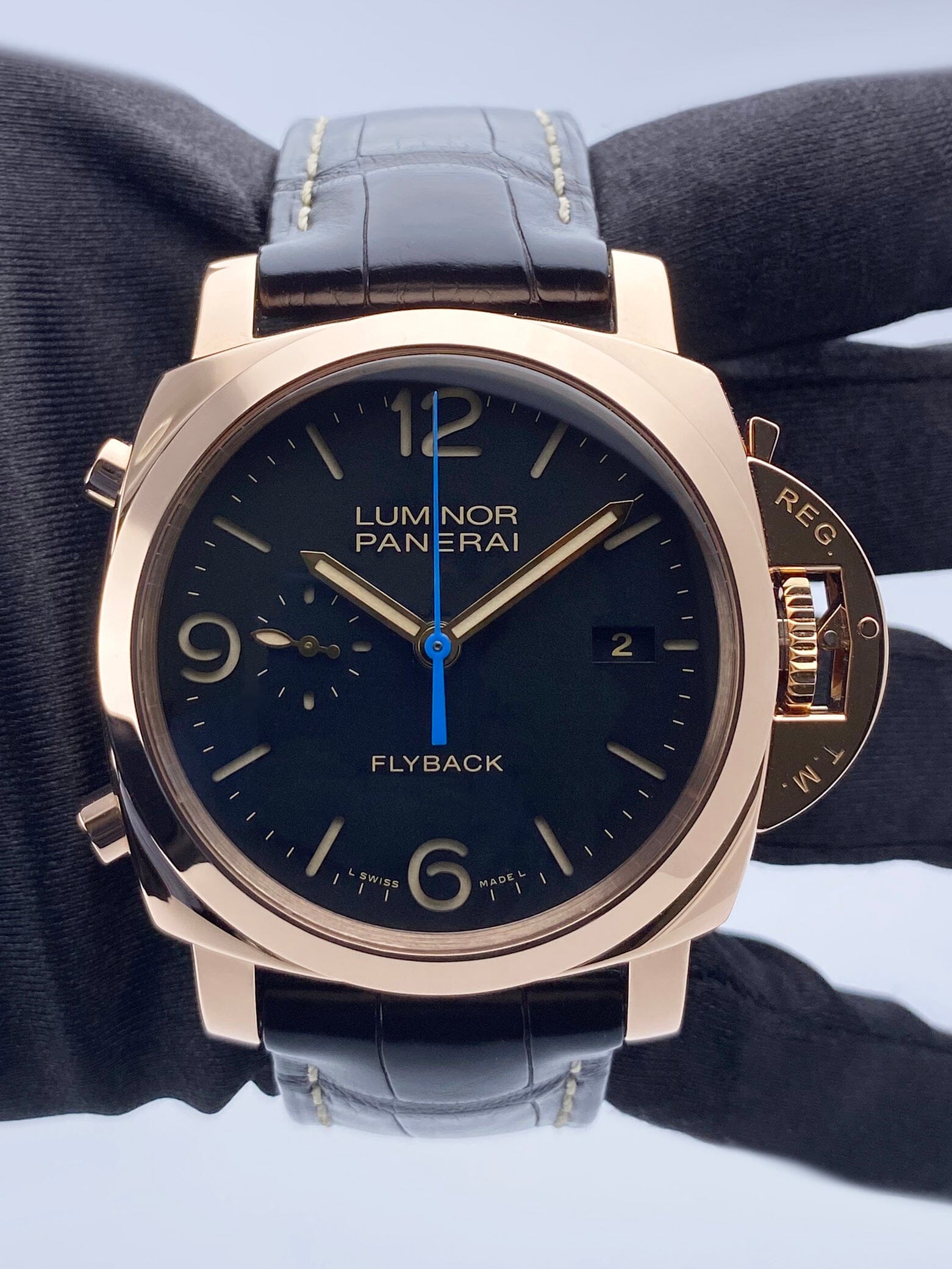 Panerai Luminor 1950 PAM00525 Flyback Mens Watch Box Papers