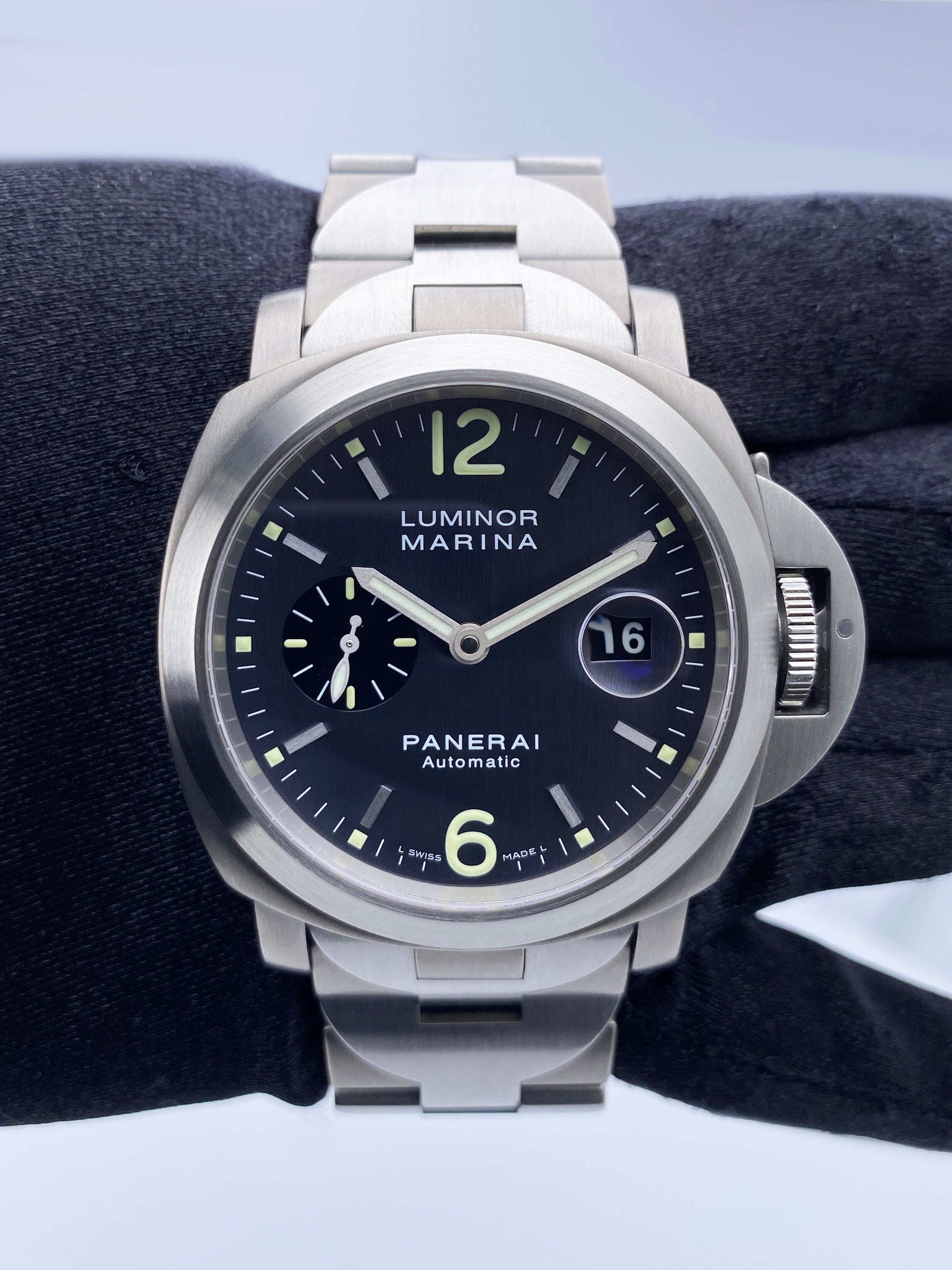 Panerai Luminor Marina Pam 91 Mens Watch Full Set